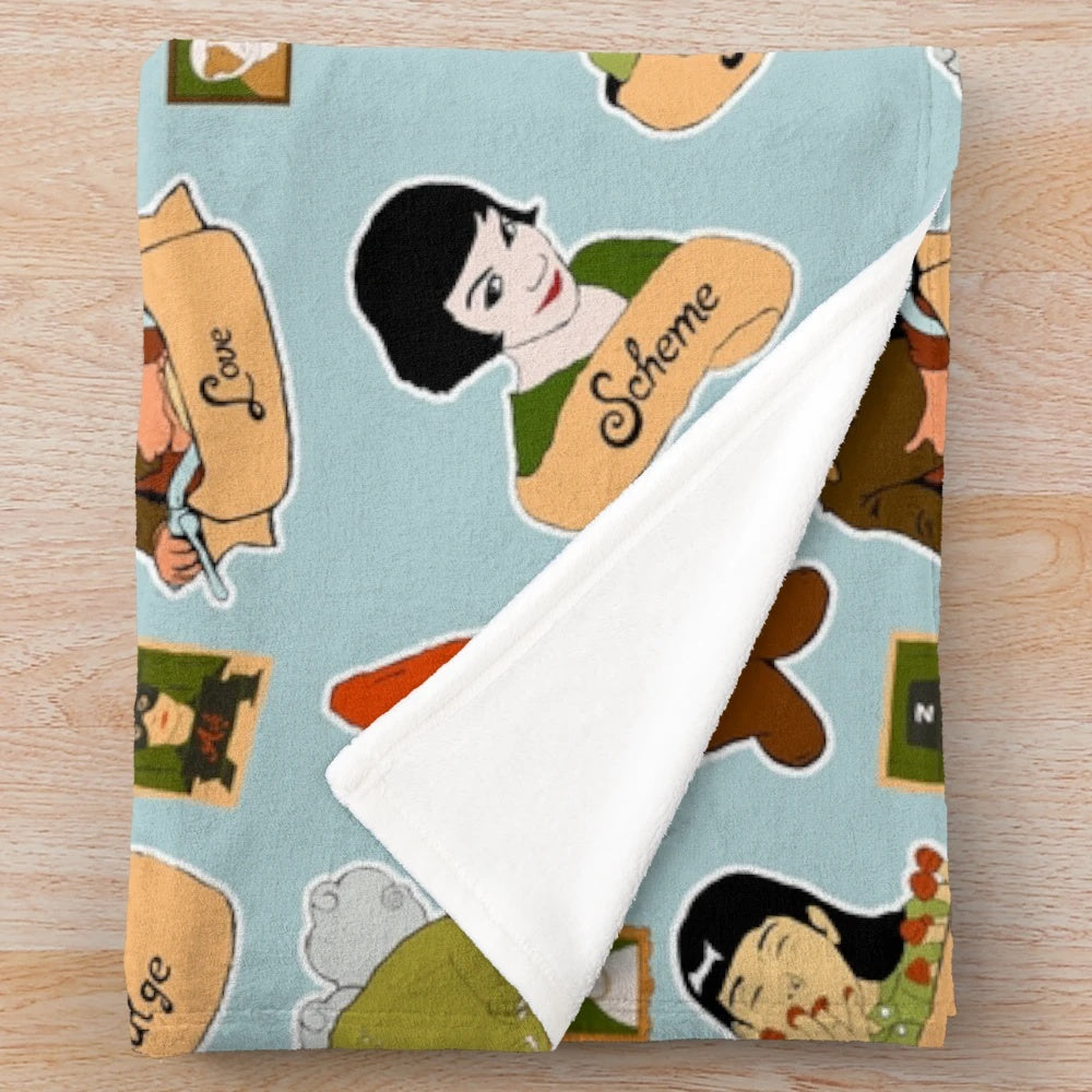 Soft and plush blanket inspired by the French movie Amelie