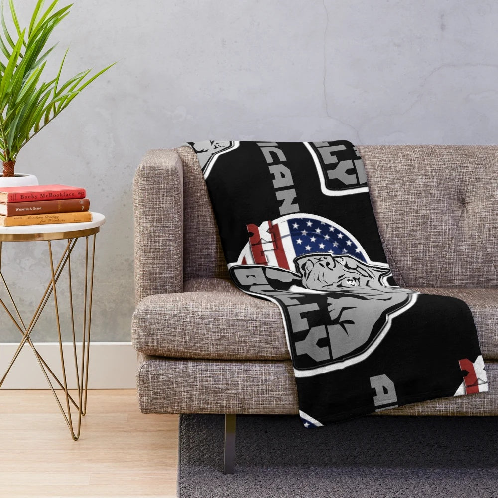 American XL Bully Plush Blanket