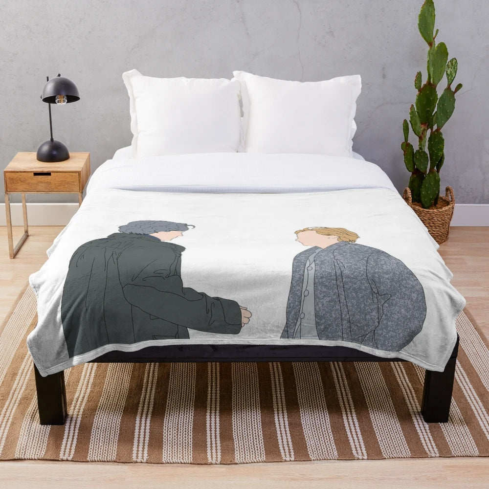 Anatomy Plush Blanket featuring French cinema elements