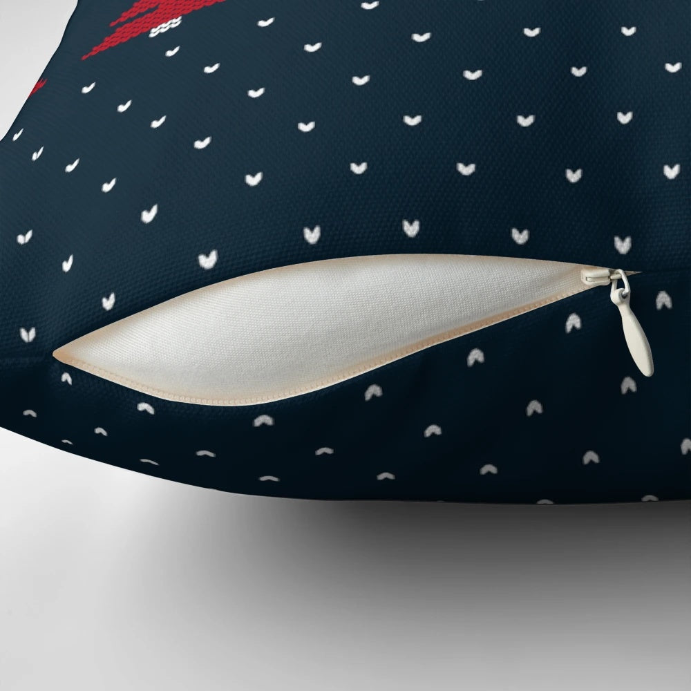 Ancient Knits IO SATURNALIA Pillow featuring a classic Roman holiday design