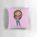 Soft and plush Gabby's Dollhouse pillow featuring cute cat characters