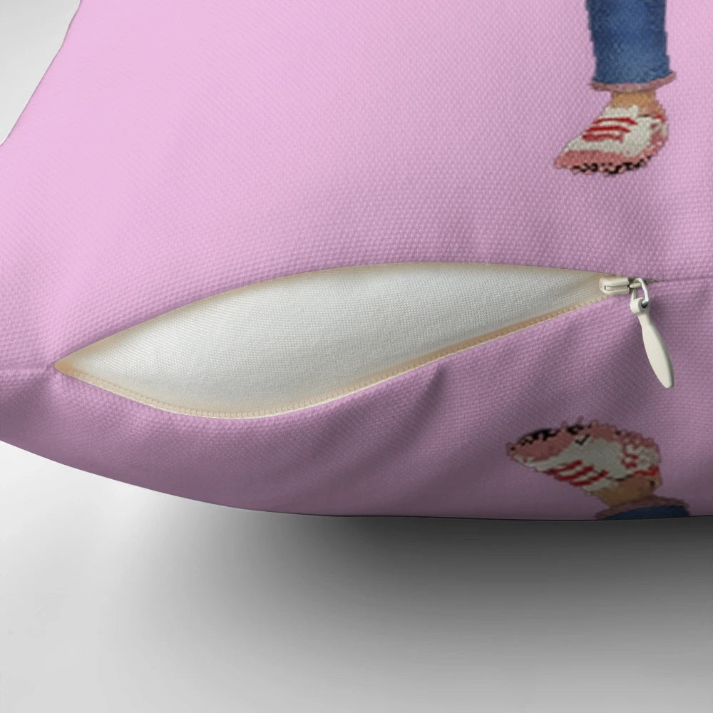 Soft and plush Gabby's Dollhouse pillow featuring cute cat characters