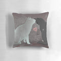 Soft and plush kitten pillow with a whimsical cat spirit design