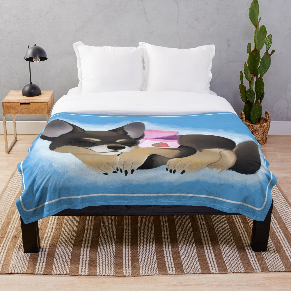 Soft and fluffy plush blanket for pets