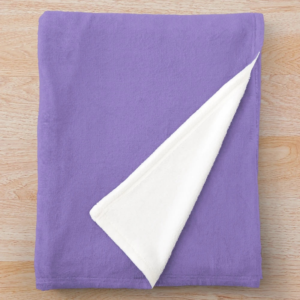 Cozy and soft "Feeling Stabby" plush blanket with rainbow unicorn design