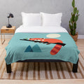 Plush red panda design blanket for relaxing and napping