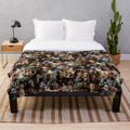 Cozy and soft plush blanket with a trendy pattern
