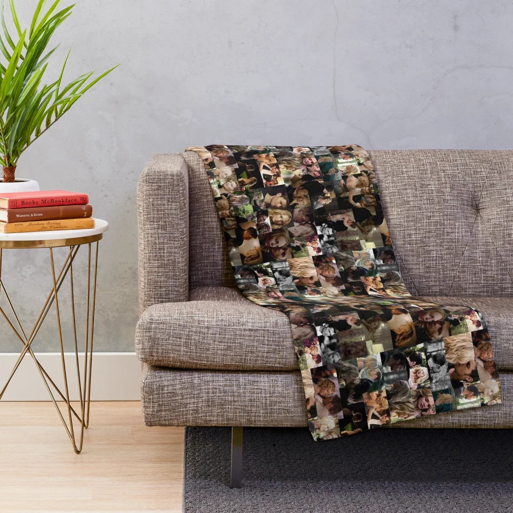 Cozy and soft plush blanket with a trendy pattern