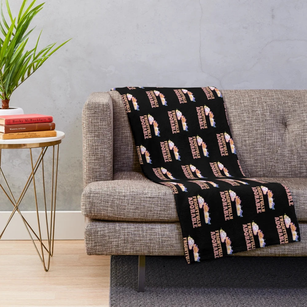 Cute and spooky Halloween plush blanket