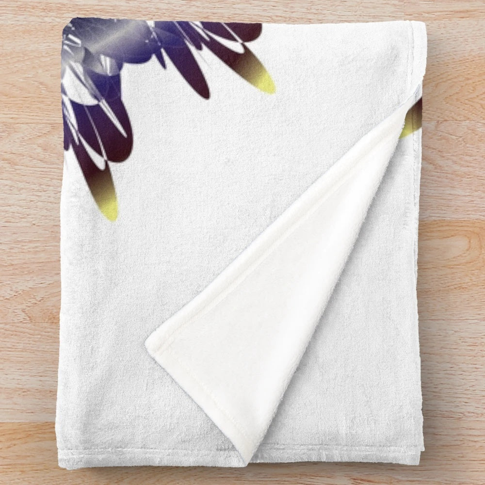 Cozy and stylish plush blanket with vibrant and trendy design