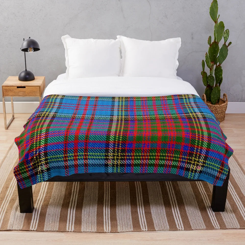 Anderson Clan tartan plush blanket