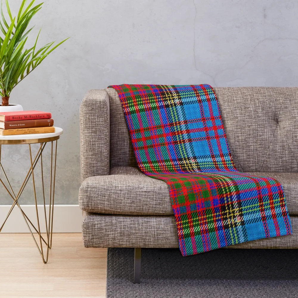 Anderson Clan tartan plush blanket