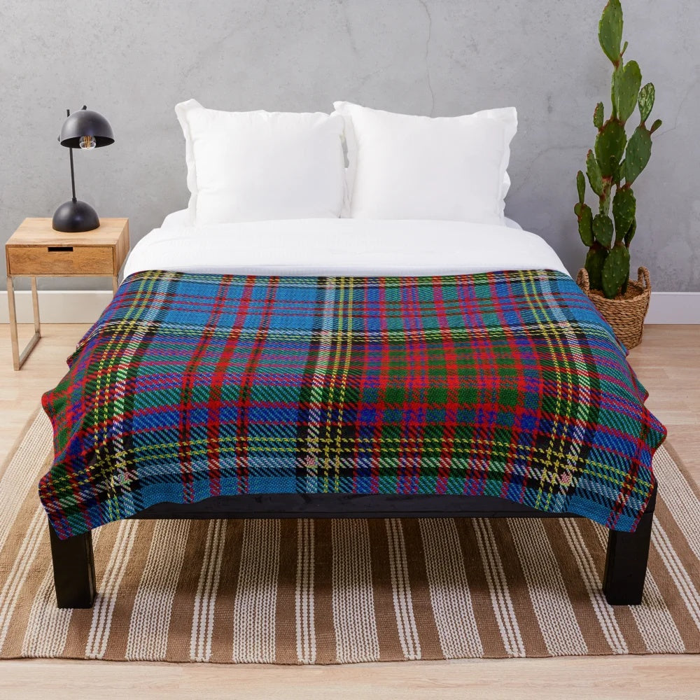Anderson Clan Tartan Plush Throw Blanket