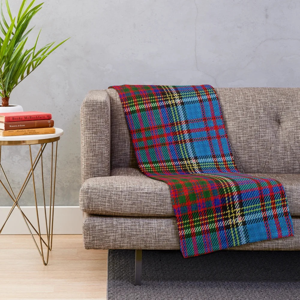 Anderson Clan Tartan Plush Throw Blanket
