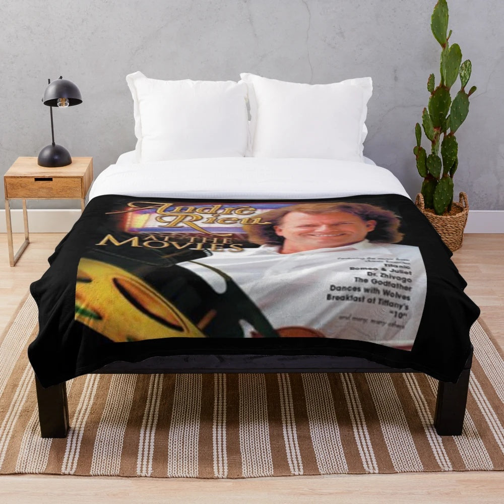 Andre Rieu-inspired plush blanket for classical music enthusiasts