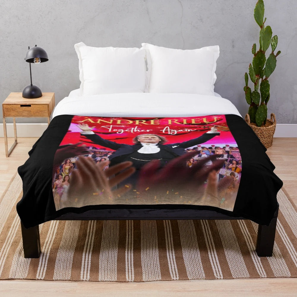 Soft and Plush Andre Rieu Inspired Blanket for Cozy Home Decor