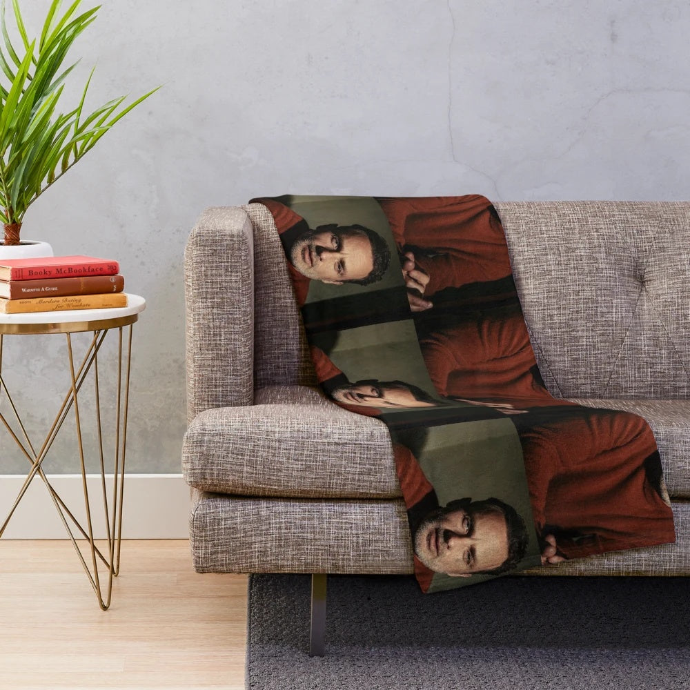 Andrew Lincoln inspired plush blanket