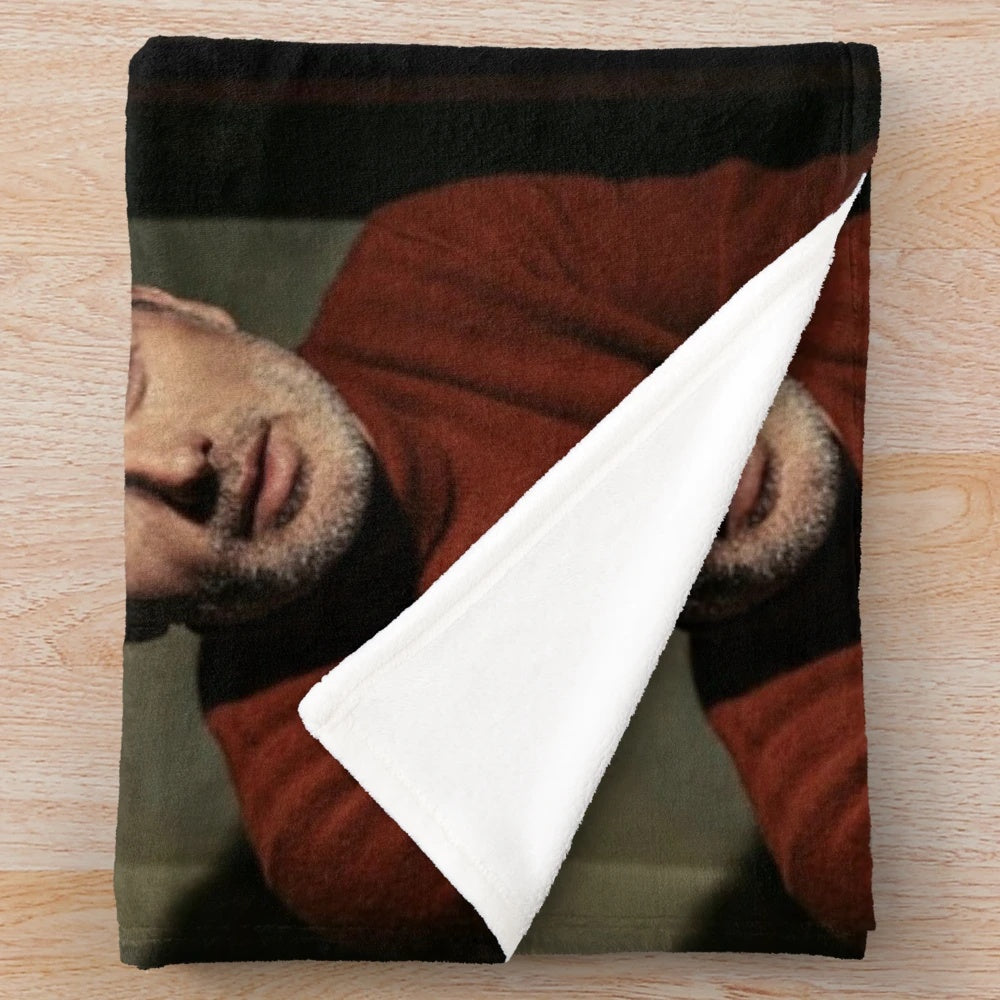 Andrew Lincoln inspired plush blanket