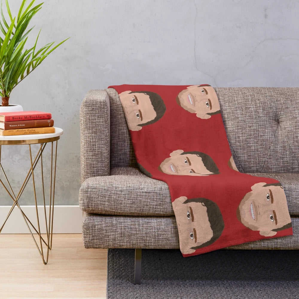 Cozy Andrew Robertson Plush Blanket with portrait design