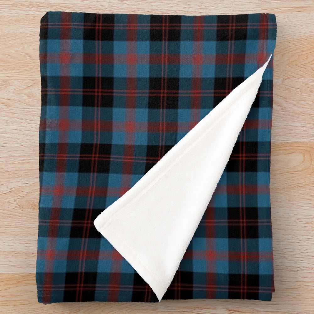Angus Scotland tartan plush blanket