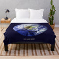 Cozy and colorful plush blanket with animal-inspired design