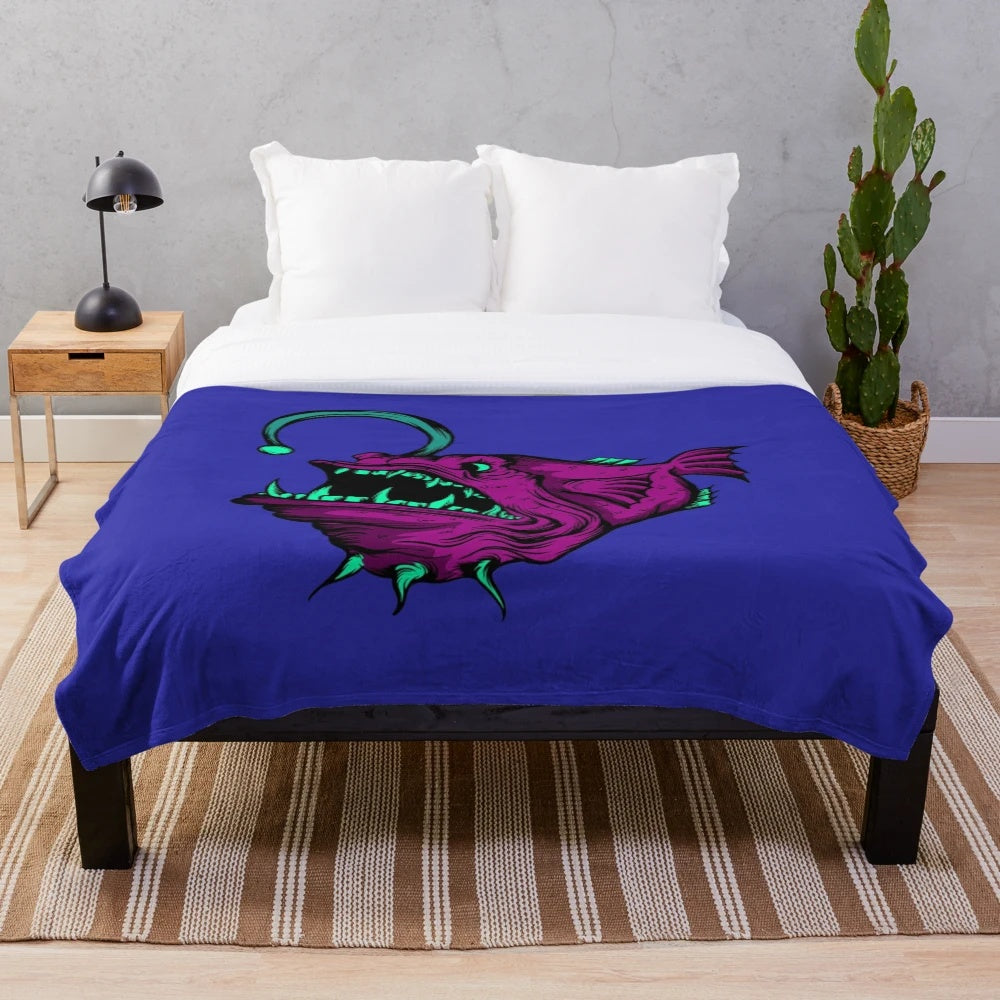 Plush animal-themed blanket featuring Bronx and New York elements