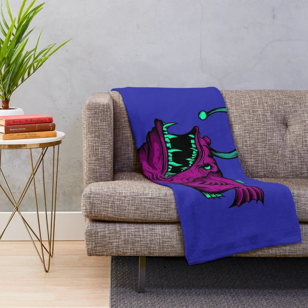 Plush animal-themed blanket featuring Bronx and New York elements