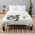Soft plush blanket featuring adorable anime chibi characters