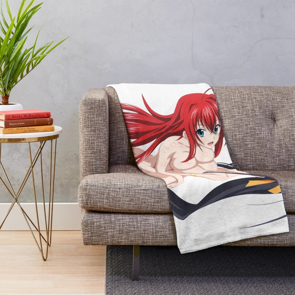 Cozy and soft anime plush blanket featuring sexy anime girls