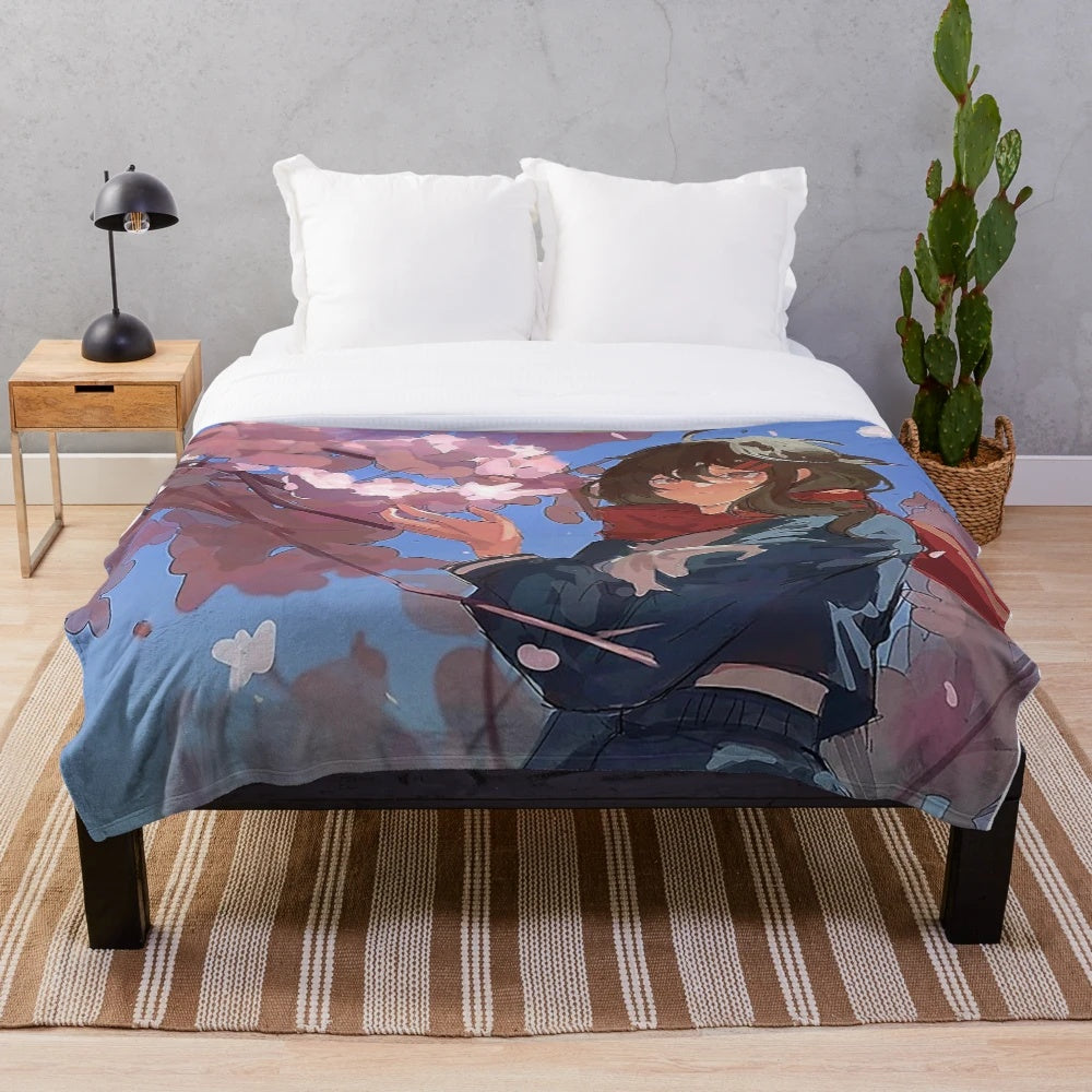 Ayano Tateyama anime character plush blanket for bedroom decor