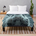 Soft, plush blanket featuring an anime-inspired design with a girl in an alternative, grunge style