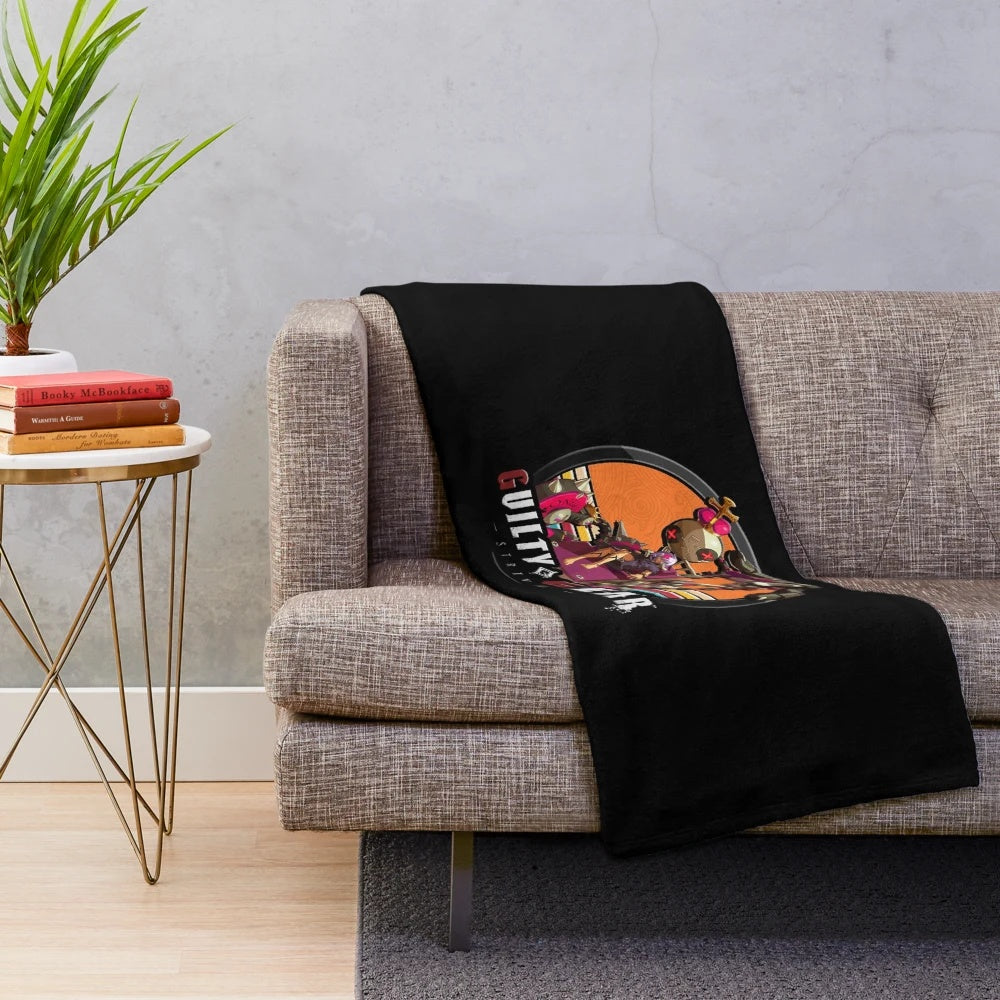 Soft and cozy plush blanket with anime-inspired design