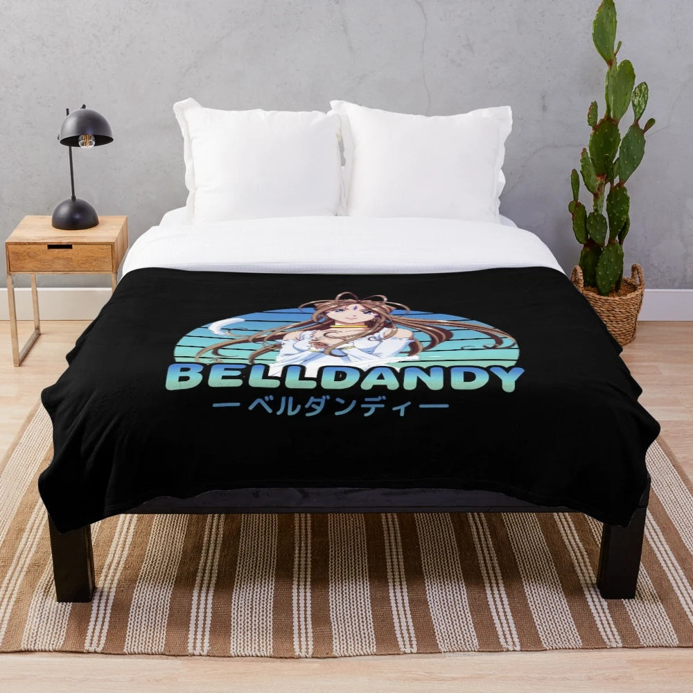 Soft and cuddly plush blanket featuring an anime-style design