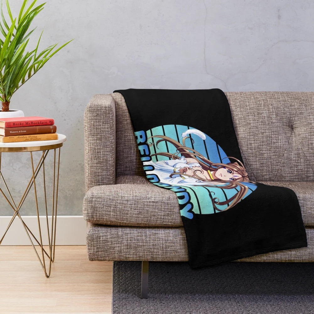Soft and cuddly plush blanket featuring an anime-style design
