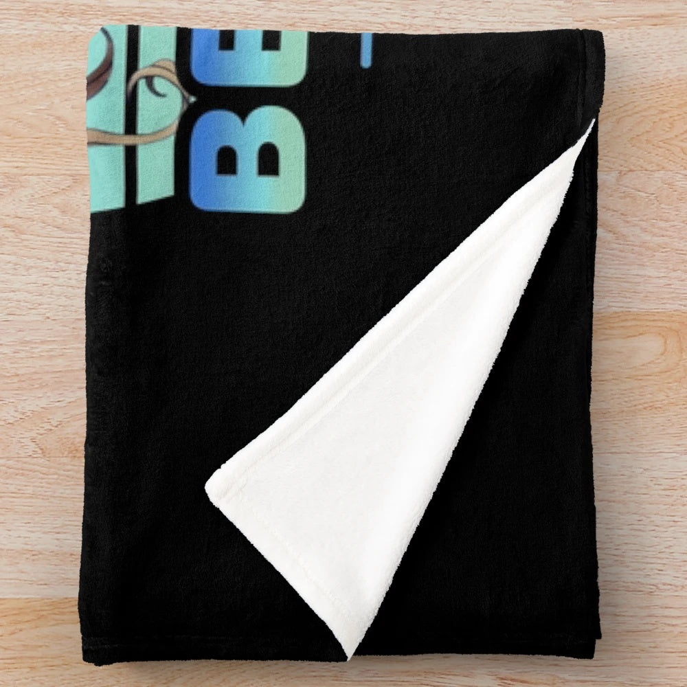 Soft and cuddly plush blanket featuring an anime-style design