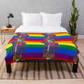 Soft and cuddly plush blanket featuring characters from the anime "Your Turn to Die