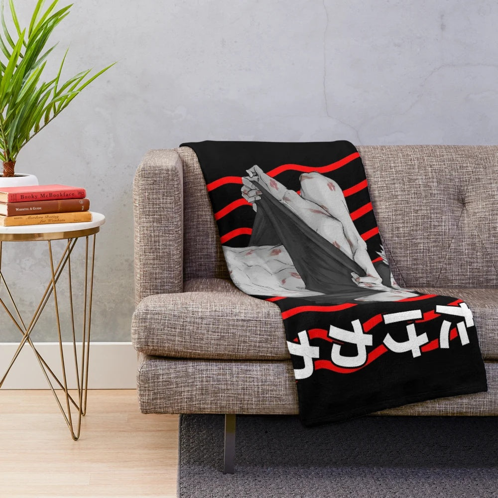 Soft and cuddly plush blanket featuring anime and manga inspired design