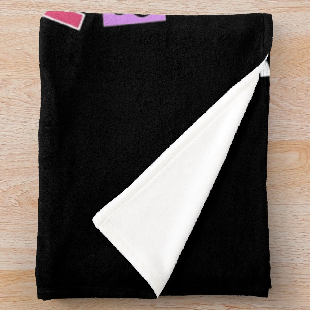 Soft and cuddly anime-themed plush blanket featuring a cute anime girl design