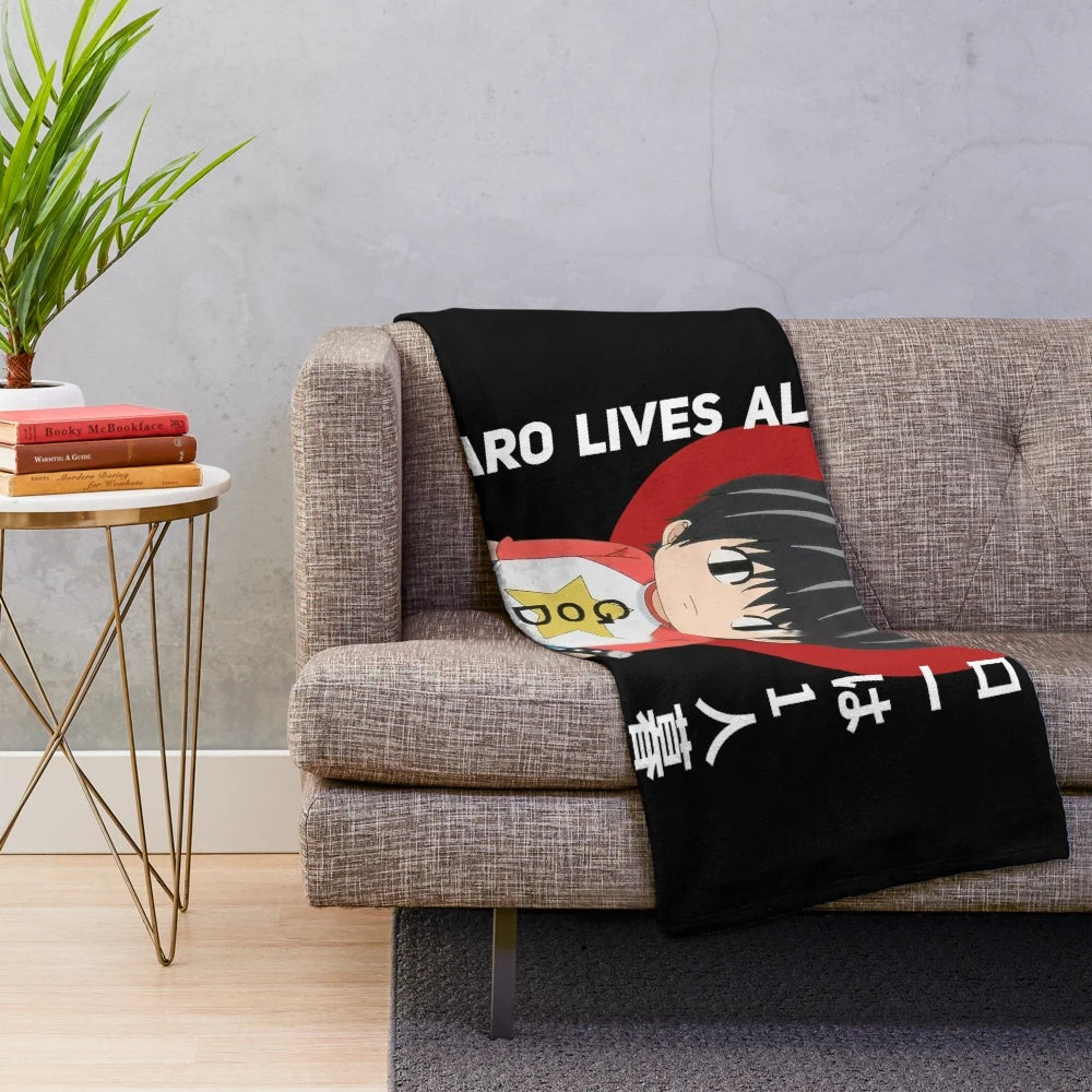 Kotaro Lives Alone Anime-Style Plush Blanket