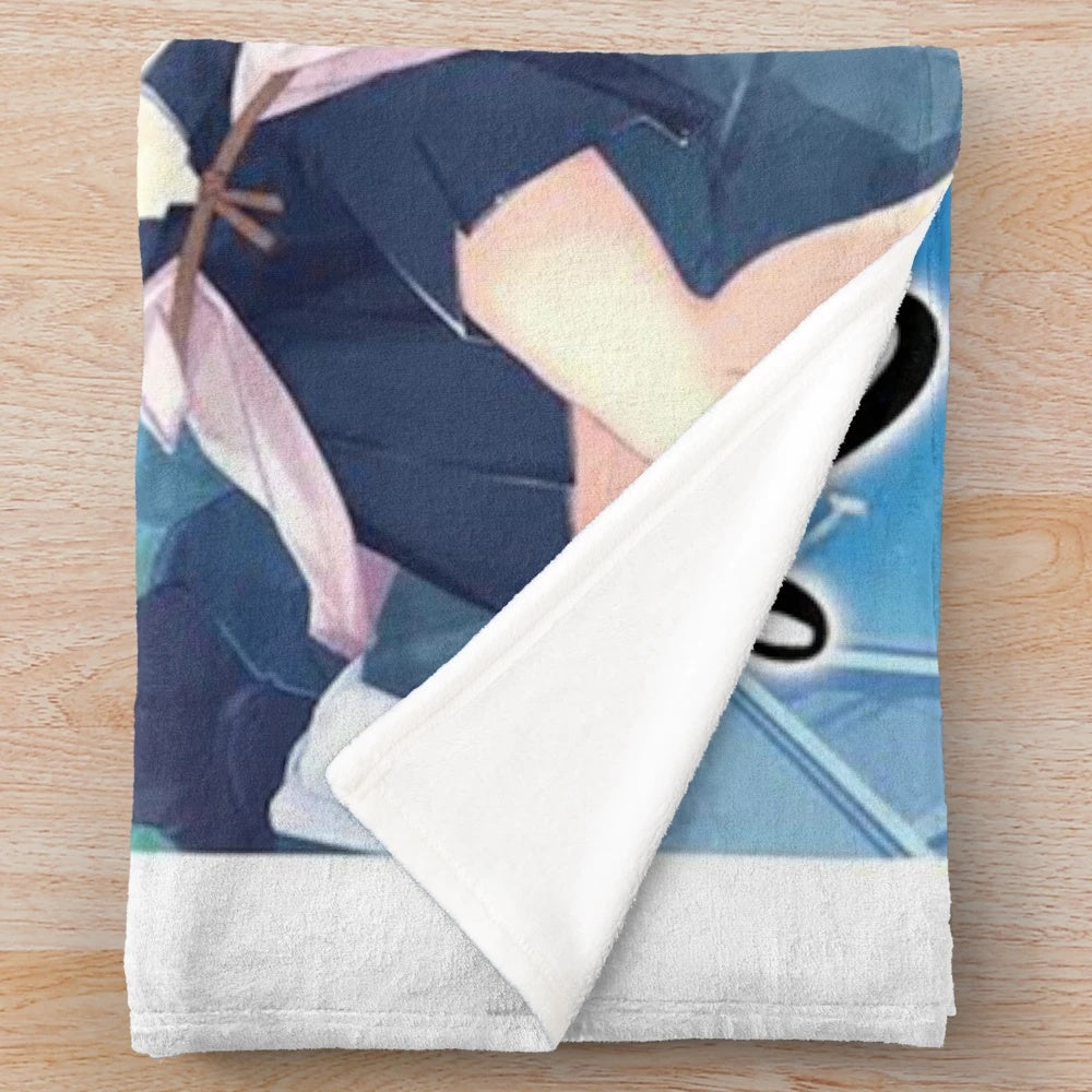 Reincarnated As A Sword plush blanket with fantasy sword design