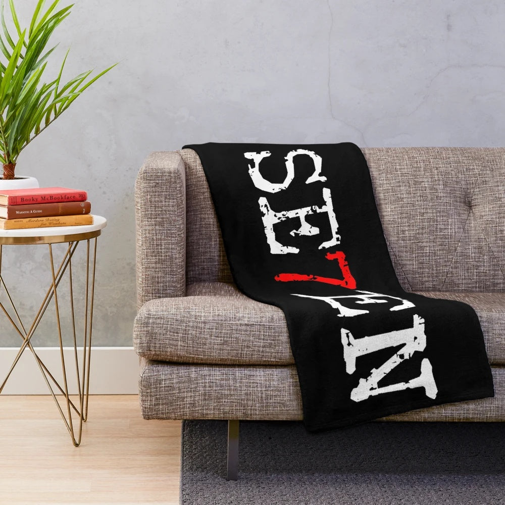 Anime-themed plush blanket featuring the seven deadly sins characters