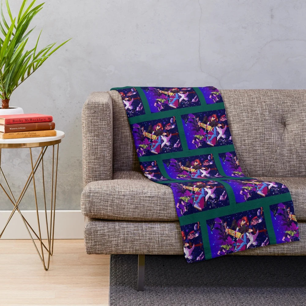Soft and cozy plush blanket featuring the sk8 the infinity anime design