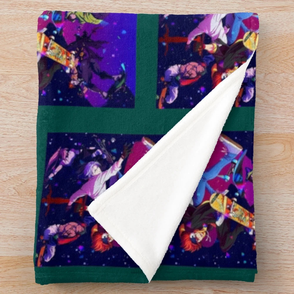 Soft and cozy plush blanket featuring the sk8 the infinity anime design