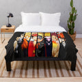 Cozy anime-themed plush blanket with soft, cuddly fabric