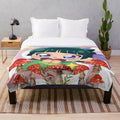 Soft, pink plush blanket featuring Maomao from the anime series The Apothecary Diaries