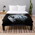 Beastars plush blanket featuring anime characters in a full moon animal design