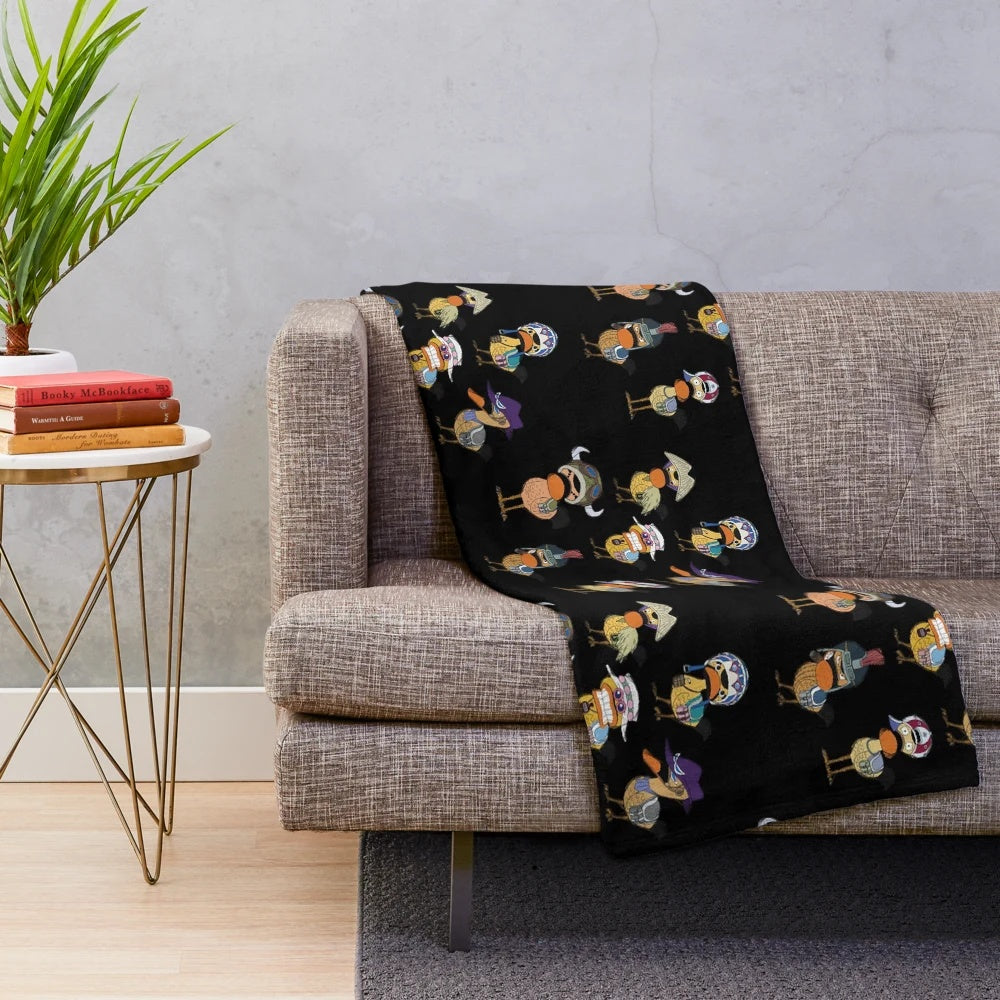 Super Spot-Billed Duck Plush Blanket for Anime Fans