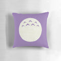 A soft, plush pillow featuring the beloved characters from the Studio Ghibli film "My Neighbor Totoro".