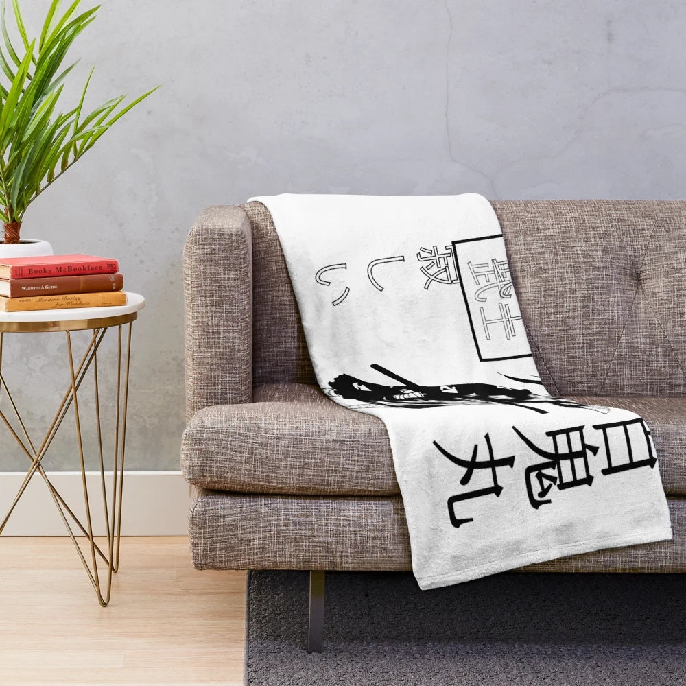 Dororo Hyakkimaru inspired anime plush blanket