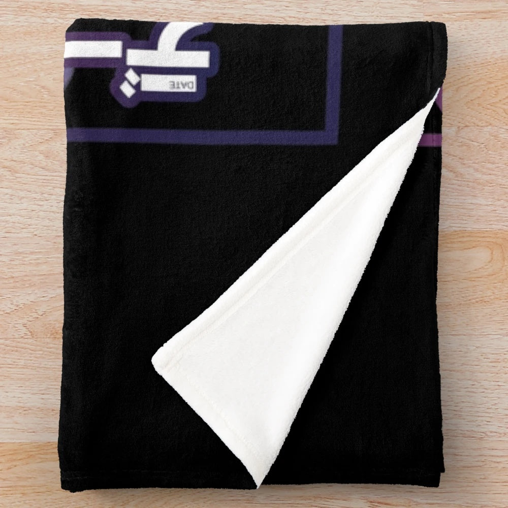 Anime-inspired plush blanket with Kaguya and Yuzuru Yamai characters